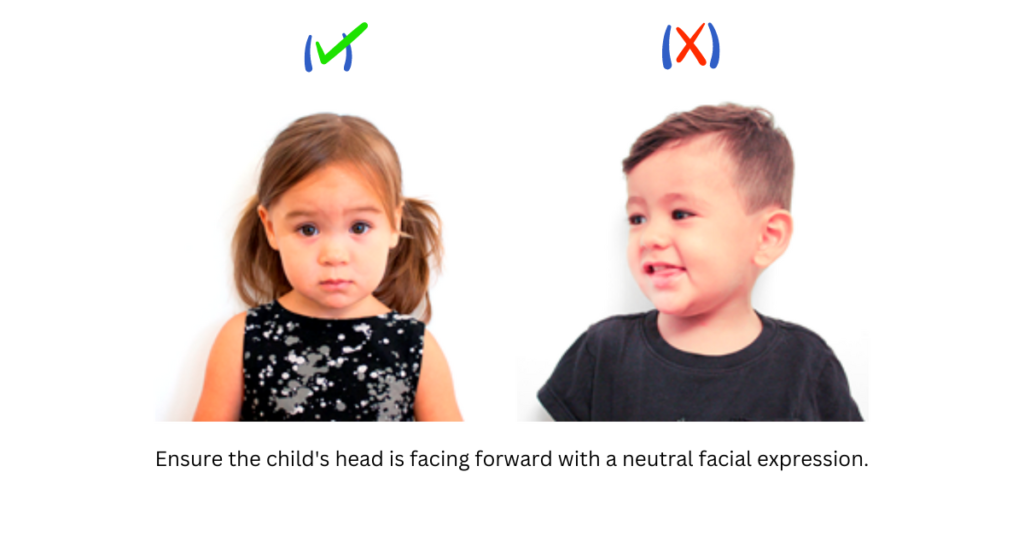 US Visa Photo Requirements for Child